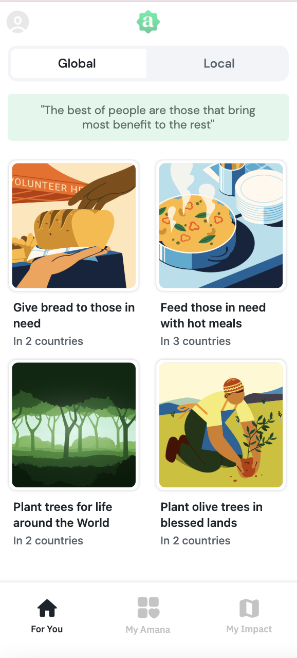 AMANA CHARITY PLATFORM